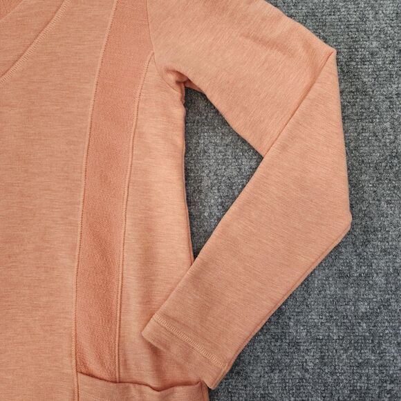 Soft Surroundings Sweater Womens Small Orange Heathered Coral Delia Pullover Top - Picture 12 of 14